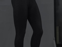 Sports Womens Seamless Leggings High Waisted Tummy Control Black Polyester